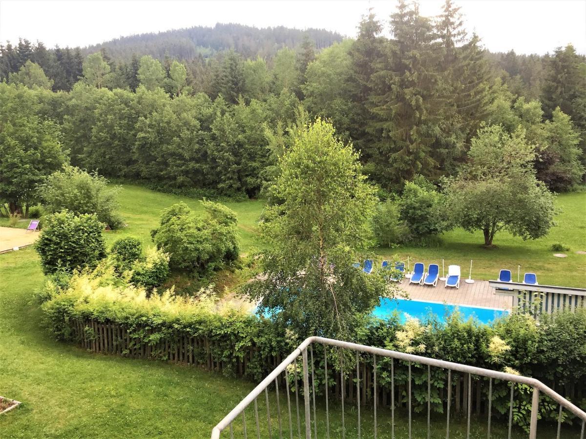 Ruhiges Doppelzimmer Im Hotel Ahornhof Lindberg Exteriör bild